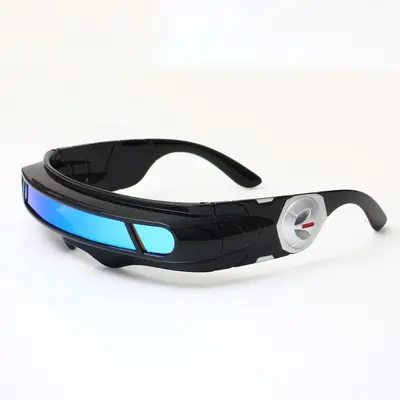 Retro-Punk-Sonnenbrille im Space-Design, UV-Schutz, Laserlinsen - 10