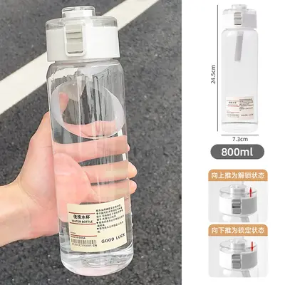 2026 Large Capacity Fitness Sports Water Bottle Large Capacity Plastic Straw Cup Outdoor Travel Plastic Cup Customization - 12