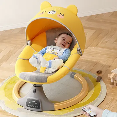 Elektrische Babywiege und Schaukelstuhl, rückenschonend für Neugeborene