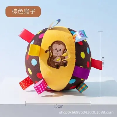 新款发声响铃宠物玩具高弹棉填充高品质印花彩带发声耐咬狗狗玩具 - 8