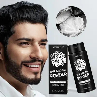 VERONNI Styling Volumizing Powder Dry Shampoo Hair Root Volume Powder for Men and Women, Oil Control Flip-Top Bangs Refresh, No Rinse 15g Cross-Border Source - 4