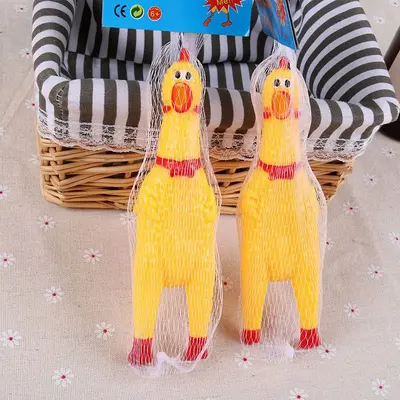 Robustes Quietschhuhn-Hundespielzeug aus Gummi, ungiftig - 5