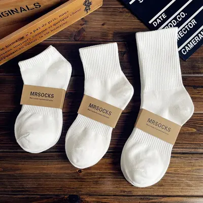 Herren-Sportsocken halbhoch, antibakteriell, schweißabsorbierend, aus Baumwolle