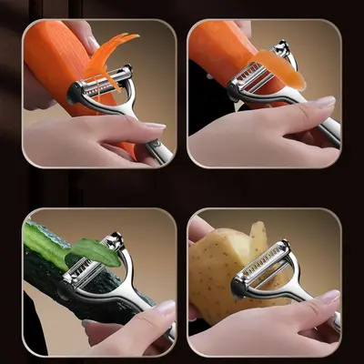 Çinko alaşımı çok amaçlı soyma bıçağı, patates ve meyve - 5