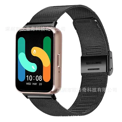 Milanese Mesh Strap for Samsung Galaxy Fit3, SM-R390, Stainless Steel Buckle - 8