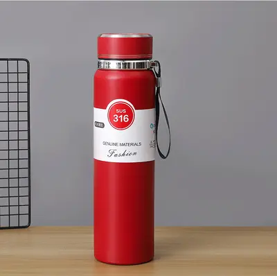 Stainless Steel Thermos Sun Flask Large Capacity Portable Sports Water Bottle - 9