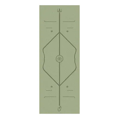 Kokosfaser-PU-Yogamatte 80 cm rutschfest mit Positionslinien