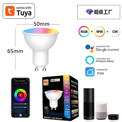 Sınır ötesi özel Tuya akıllı tavan lambaları, Alexa Tuya akıllı ampulleri WiFi ampul üreticisini destekler. - 3