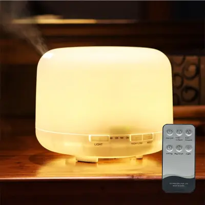 500ml Aroma Diffuser, Seven-Color Ultrasonic Humidifier for Bedroom - 8