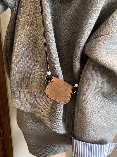 New Mini Square Shoulder Bag Women's Single Strap Crossbody Bag Lipstick Pouch Commuter Versatile High-End Stylish Small Bag