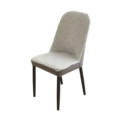 New Color Block Pineapple Chair Cover Curved Dining Chair Cover Four Season Universal Dustproof Elastic Thickened Chair Cover