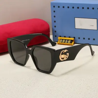 Retro Cat-Eye UV Protection Large Frame Women's Sunglasses - 1