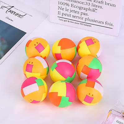 Mini eğitici yapı taşı oyuncak, montaj topu