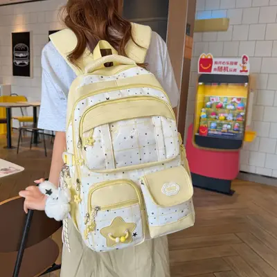 Lightweight Large Capacity School Backpack for Grades 5-6 - 2