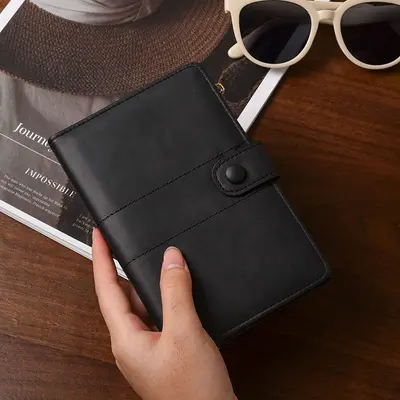 Passport holder, RFID blocking, multiple compartments - 8