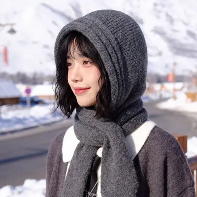 Women's Winter Knit Beanie and Scarf Set, Warm and Cold-Proof - 8