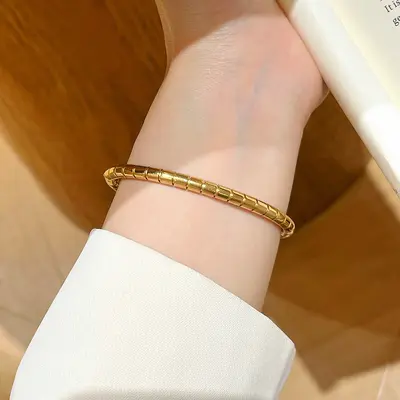 Titanium steel bracelet, silver, non-fading - 10