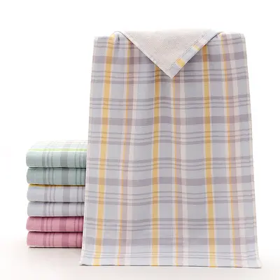 Gaoyang pure cotton checkered towel set, adult - 11