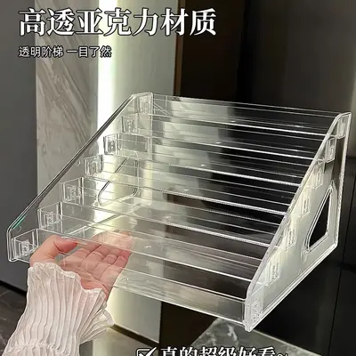 Multi-layer transparent acrylic display stand, cosmetics organizer - 2