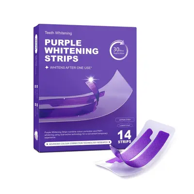 Violette Zahnaufhellungsstreifen, langanhaltend, entfernt Verfärbungen - 5