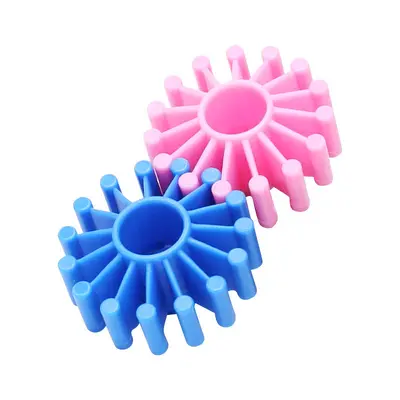 Building toy with gear blocks, assembly puzzle, kindergarten