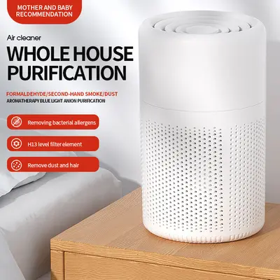 New USB Desktop Air Purifier Multi-Layer Purification Mini Aroma Diffuser Small Indoor Odor Removal Air Purifier