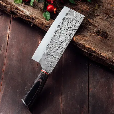 Forged stainless steel chef knife set, thickened, hand-forged - 1