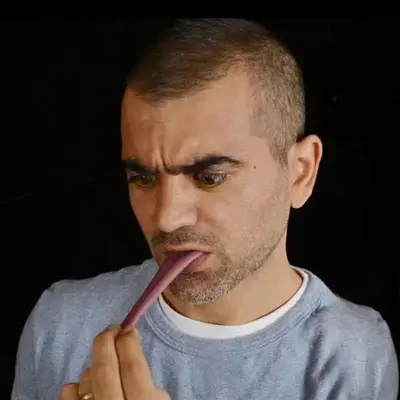 Çelik iğne dil piercing sihirli sahne yalama köpek şaka dil oyuncak sahte dil yapay dil