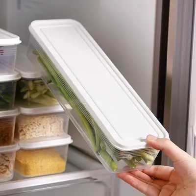 Soğan, zencefil, sarımsak, yeşil soğan erişte saklama kutusu, dikdörtgen erişte koruma kutusu, gıda sınıfı gıda mühürlü plastik kutu