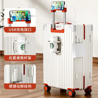 Trolley Suitcase with Universal Wheels, Combination Lock, Large Capacity - 11