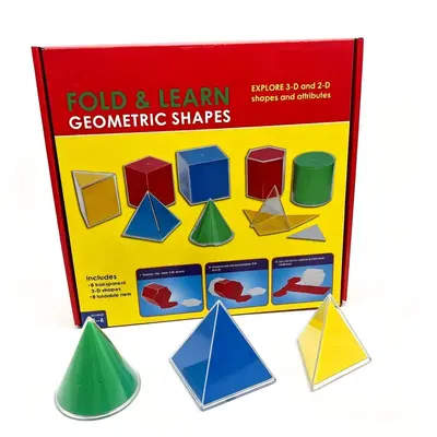 Şeffaf yapı blokları 10 cm, 3D geometrik şekiller, erken eğitim - 10