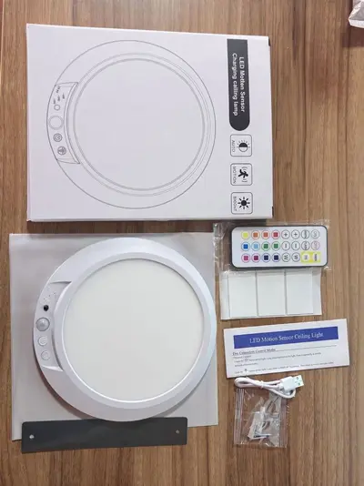 Kablosuz manyetik kızılötesi hareket sensörlü koridor lambası, tavan lambası - 9