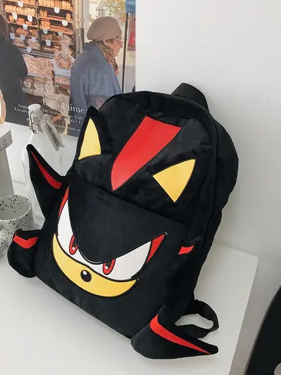 Dark Sonic Rucksack Paar Cartoon Schulrucksack Damen Schüler Große Kapazität Reiserucksack Herren - 4