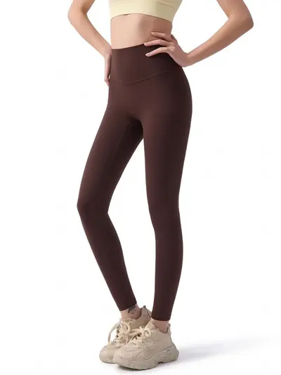 High-Waist Seamless Yoga Leggings, Quick-Dry, Butt-Lifting, Outerwear Compatible - 5