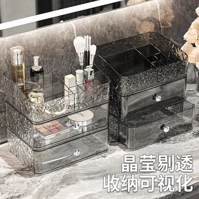 Kosmetik-Aufbewahrungsbox, Luxusdesign, mit Schublade, Toilettentisch-Organizer