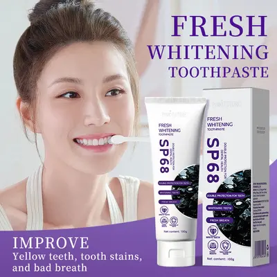 PINK FUTURE SP68 oothpaste 跨境美白牙膏校正牙色去黄清新口气