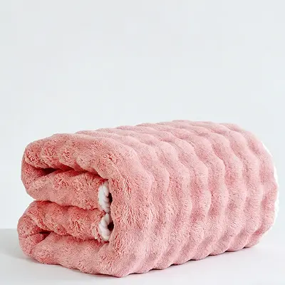 Chuyue 10A Antibacterial Enhanced Brand Bathroom Towel Set, Extra Thick Towel Three-Piece Set, Coral Polar Hair Drying Bonnet Wholesale Factory. - 7