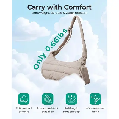Leichte lässige Damen-Achseltasche, Umhängetasche zum Schrägtragen für Pendler