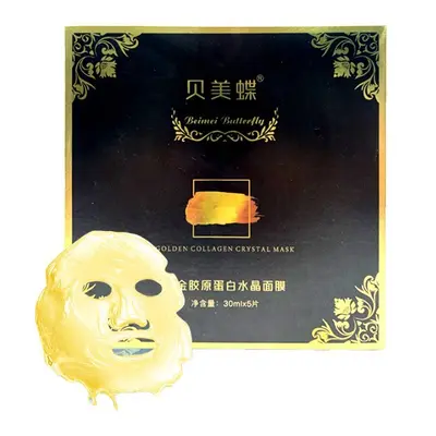 Gold Collagen Crystal Face Mask Hydrating Moisturizing Firming Repairing Wrinkle Reducing Mask Wholesale