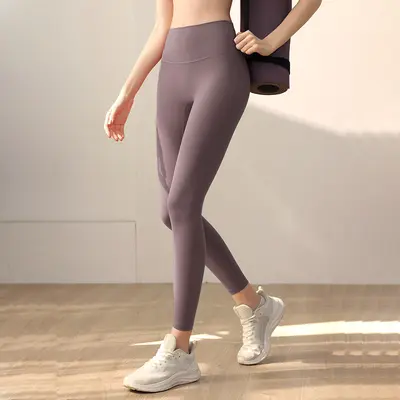 Seamless Women's Yoga Pants, Lycra Stretch, High Waist, Naked Feel - 11
