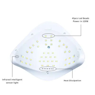 150W yüksek güçlü LED tırnak lambası - 4