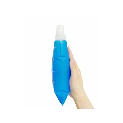 Manufacturer wholesale cross-border spot outdoor sports foldable TPU custom soft water bottle marathon running and cycling - 3