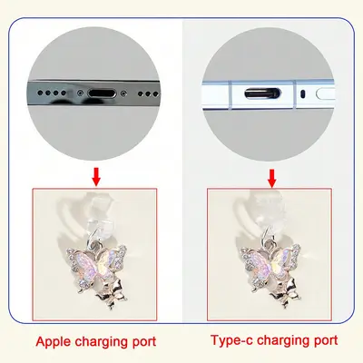 iPhone Type-C dust cap and headphone jack protector