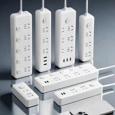 Multifunctional Power Strip with USB, Pure Copper Core