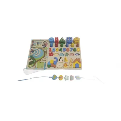 Montessori-Holzspielzeug, Puzzle-Labyrinth - 5