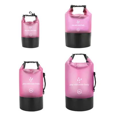 PVC-Coated Waterproof Bag, Large Capacity, for Beach, Swimming and Rafting - 11