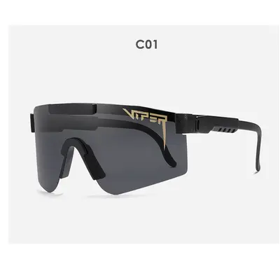 PIT VIPER Cycling Glasses, Windproof, Polarized Sunglasses, Colored Coating - 7