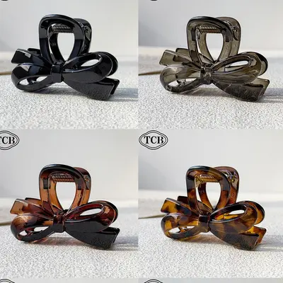 European and American Cross-Border Large Size New Premium Claw Clip Bow Bun Hair Clip Shark Clip Hair Accessory Hair Pin