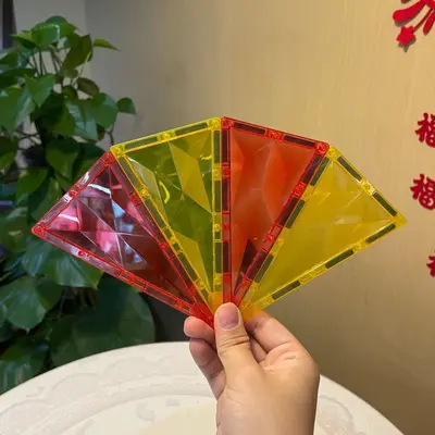 Renkli Pencere Manyetik Parça Yedek Set 7,5 cm, 3-6 Yaş Eğitici Oyuncak - 10