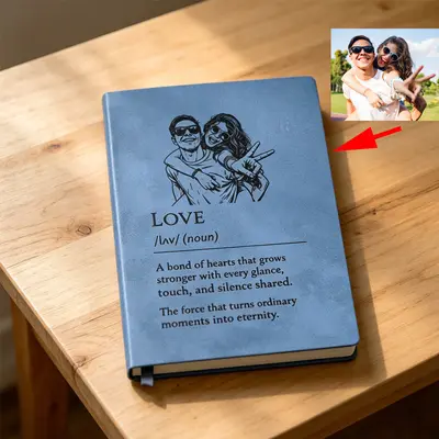 A5 Blank PU Leather Cover Notebook for Laser Engraving